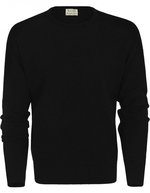 Pullover Lambswool round neck | Black