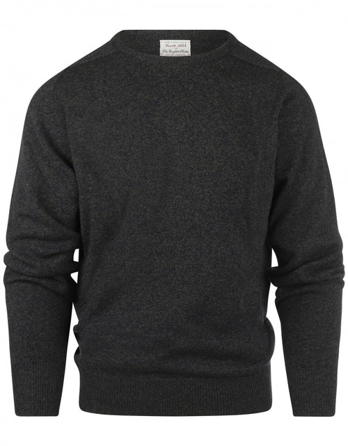 Pullover Lambswool round neck | Navy/Seaweed