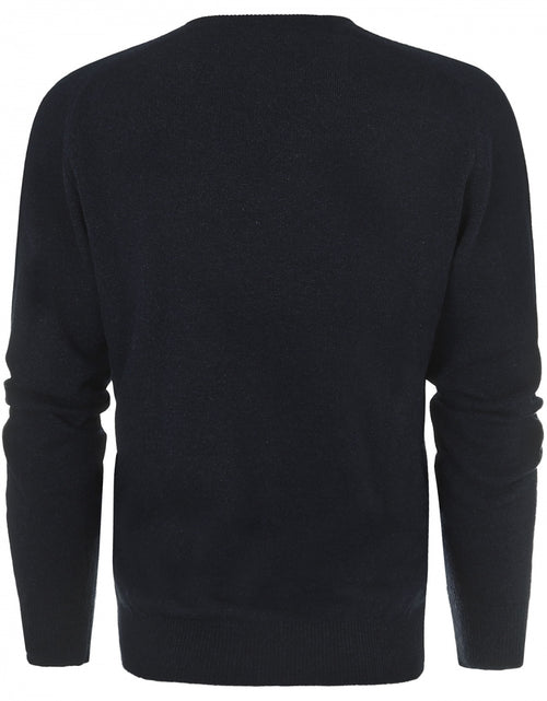 Pullover Lambswool round neck | Oxford Blue