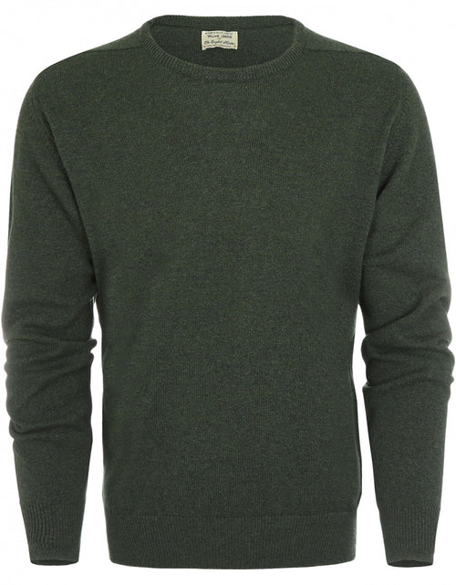 Lambswool round neck sweater | Rosemary