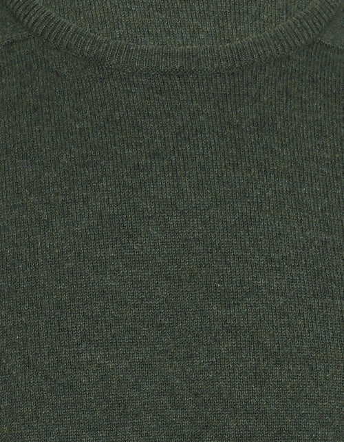 Lambswool round neck sweater | Rosemary