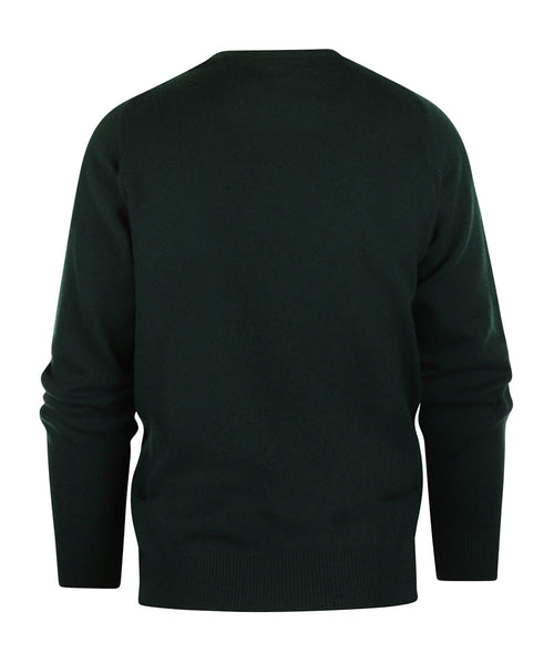 Pullover Lambswool round neck | Tartan Green