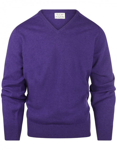 William Lockie Pullover Lamswol V-hals | Jacaranda