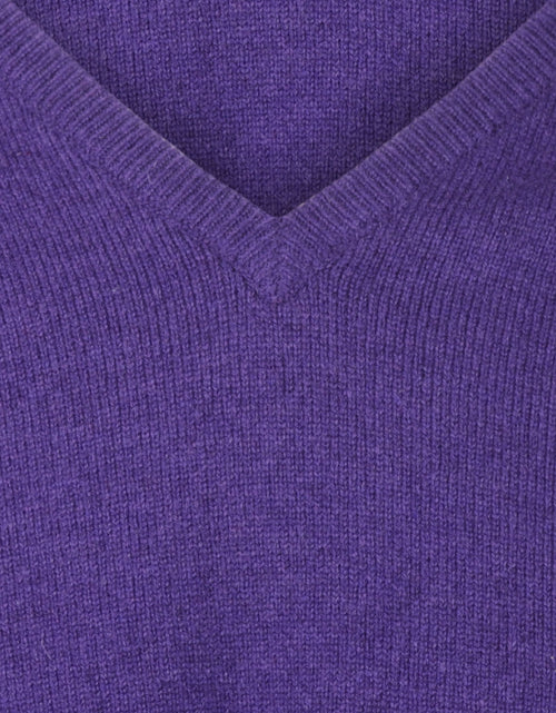 William Lockie Pullover Lamswol V-hals | Jacaranda