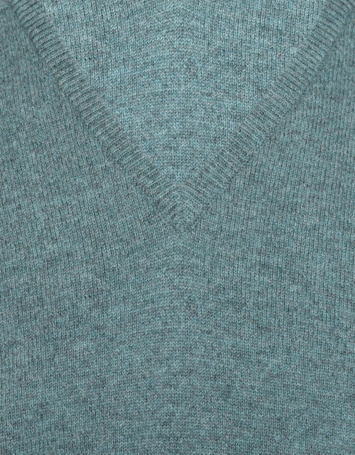 William Lockie Pullover Lambswool V-neck | Caspian