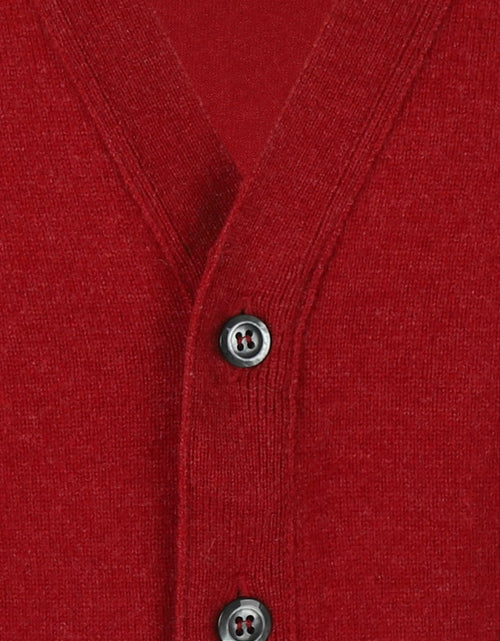 Button Vest Lambswool | Poppy Melange