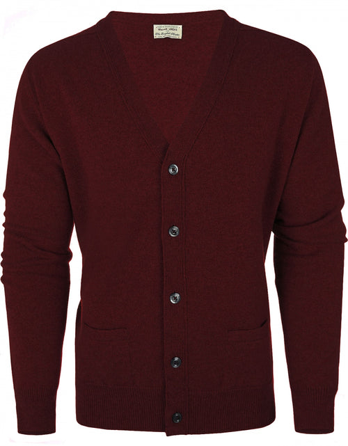 Button Vest Lambswool | Bordeaux