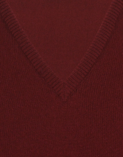 William Lockie Slipover Lambswool | Bordeaux