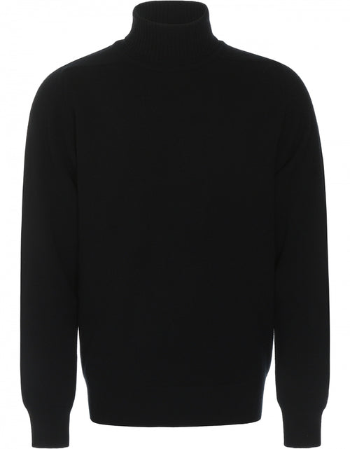 William Lockie Turtleneck Lambswool | Black