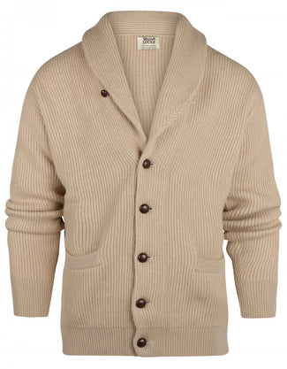 Button vest camel hair shawl collar | Blonde