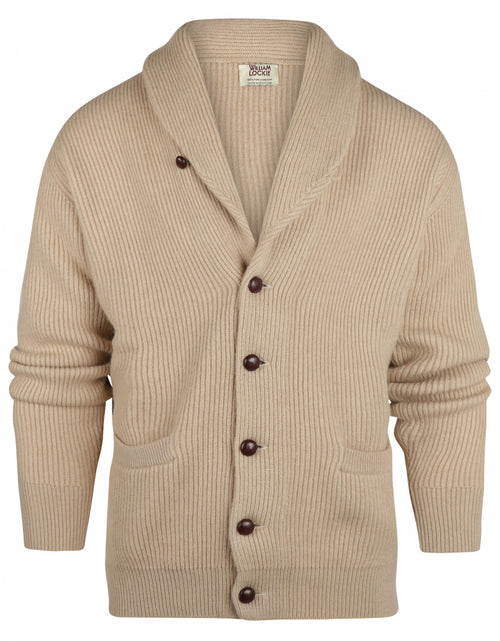 Button vest camel hair shawl collar | Blonde