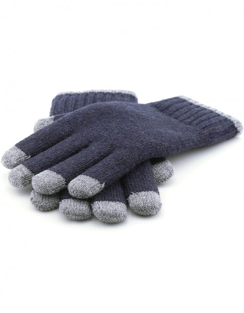 Warm Wool Mix Glove | Navy Blue