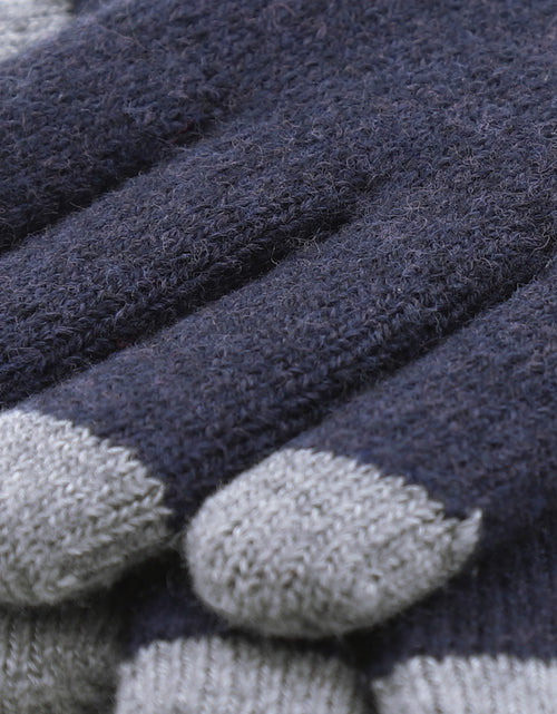 Warm Wool Mix Glove | Navy Blue