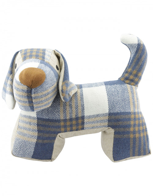 Tweed deurstopper | Dog Blue