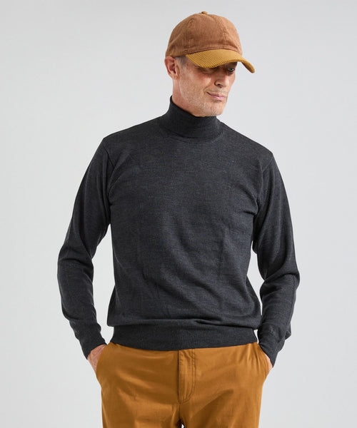 Turtleneck Merino wool | Charcoal