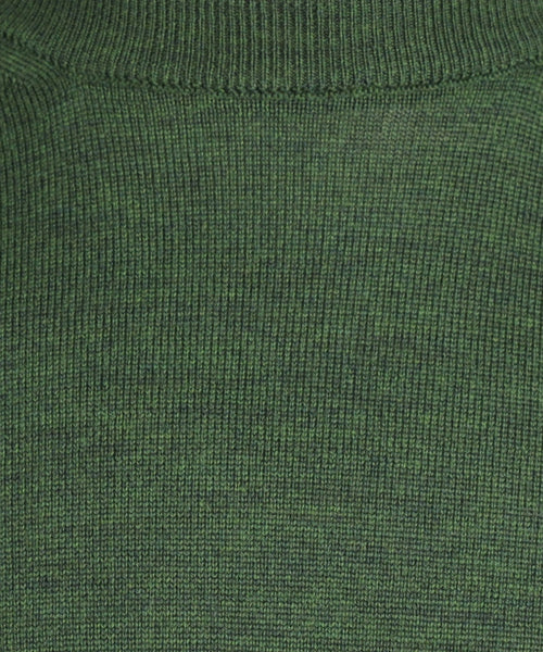 Merino wool round neck sweater | Green