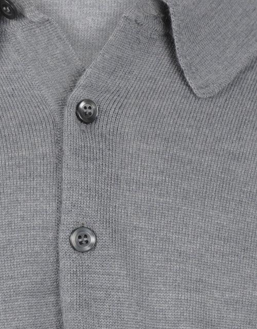 Pullover polo merino wool | Mid Grey