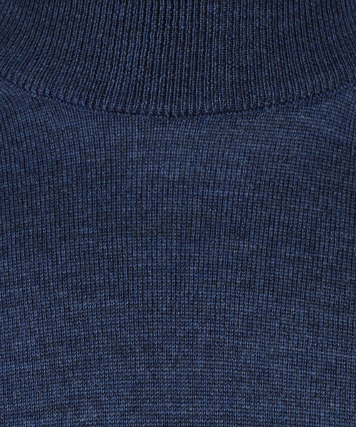 Turtle trui Merino wol | Blauw