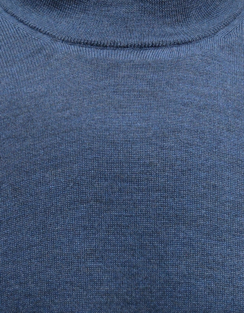 Turtle sweater Merino wool | Light Indigo