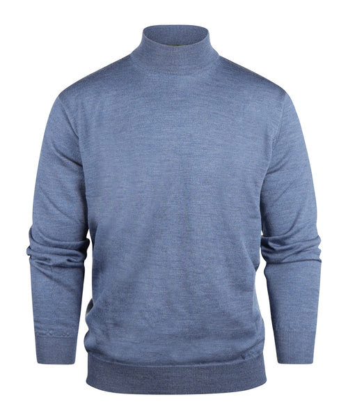 Turtle sweater Merino wool | Blue Mix