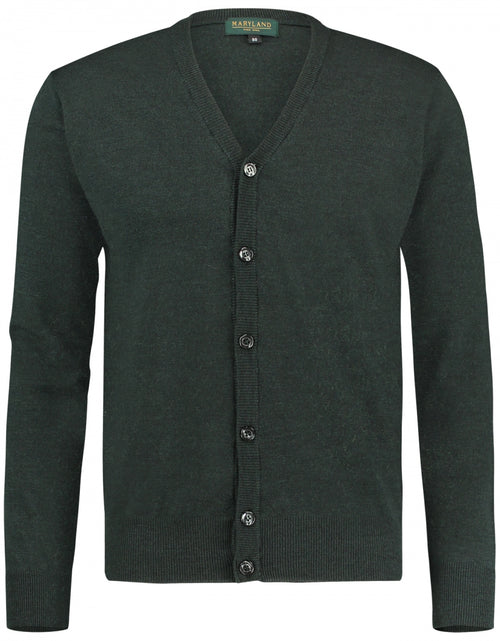 Button Vest fine Merino wool | Dark Green