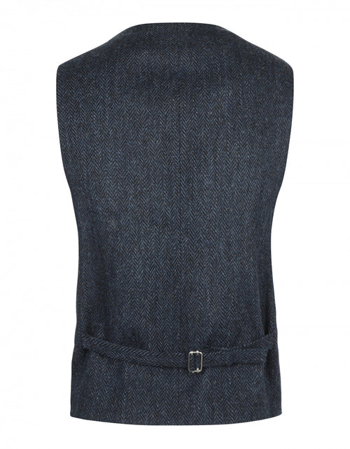 Harris Tweed Gilet | Blauw