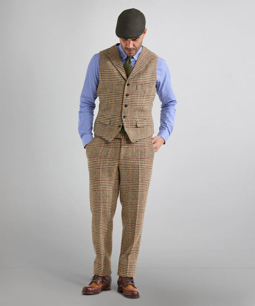 Harris Tweed Gilet | Bruin