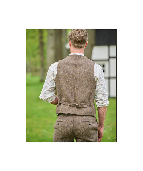 Harris Tweed Gilet | Bruin