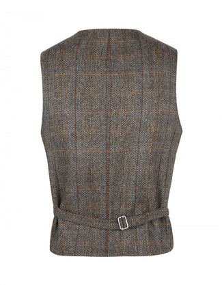 Harris Tweed Gilet | Groen