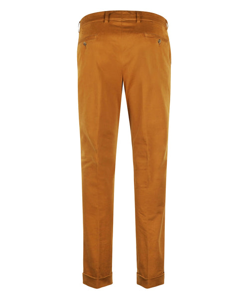 Blackpool Trousers Pleated with Turn-Up | Brown