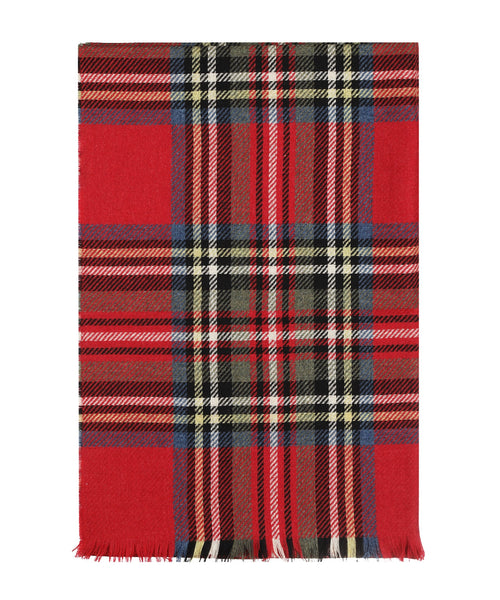 Scarf lambswool with cashmere | Red