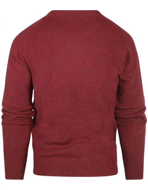 Pullover klassiek Lamswol v-hals | Rood