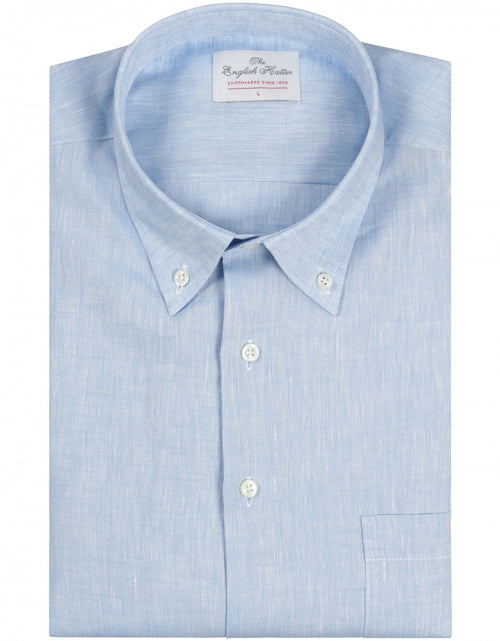 Shirt linen long sleeves | Blue