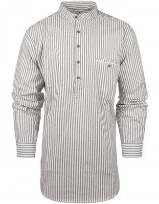 Overhemd Grandfather Shirt | Blauw