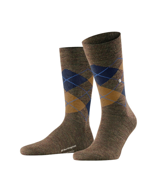 Edinburgh Melange Men's Socks | Green