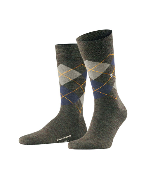 Edinburgh Melange Men's Socks | Green