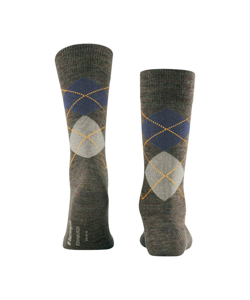 Edinburgh Melange Men's Socks | Green