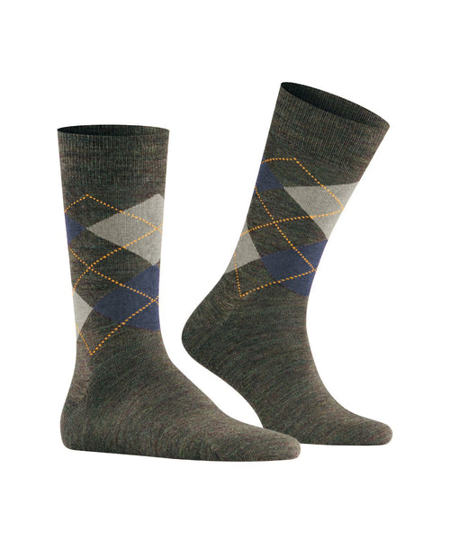 Edinburgh Melange Men's Socks | Green