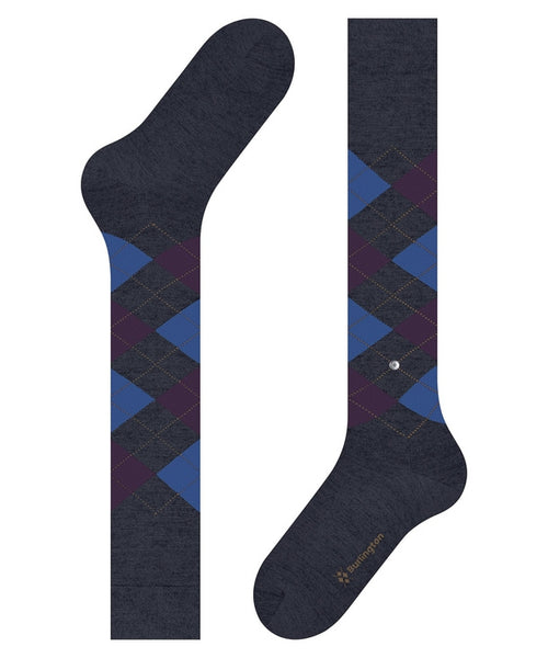 Edinburgh Men's Knee Socks | Blue