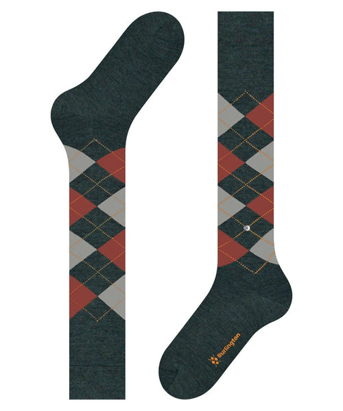 Edinburgh Men's Knee Socks | Green