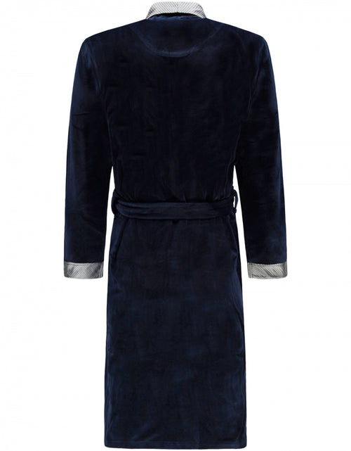 Terrycloth dressing gown | Navy Blue