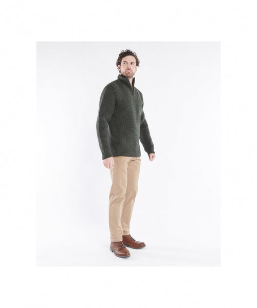 Barbour New Tyne Half Zip Jumper | Groen