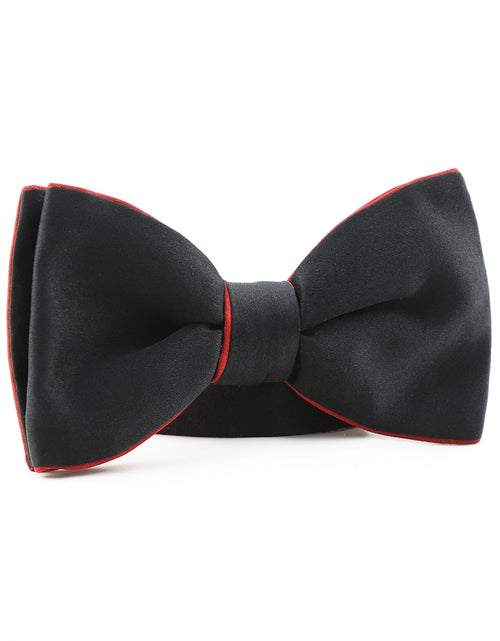 Contrast color bow | Black