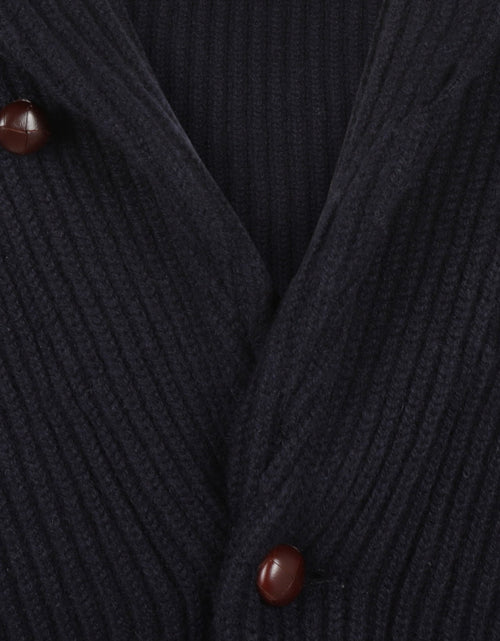 William Lockie Knoop Vest Sjaalkraag | Navy