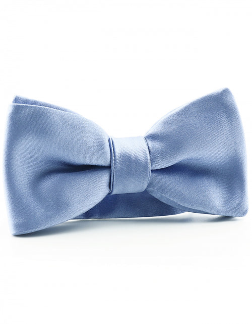 Satin bow | Blue