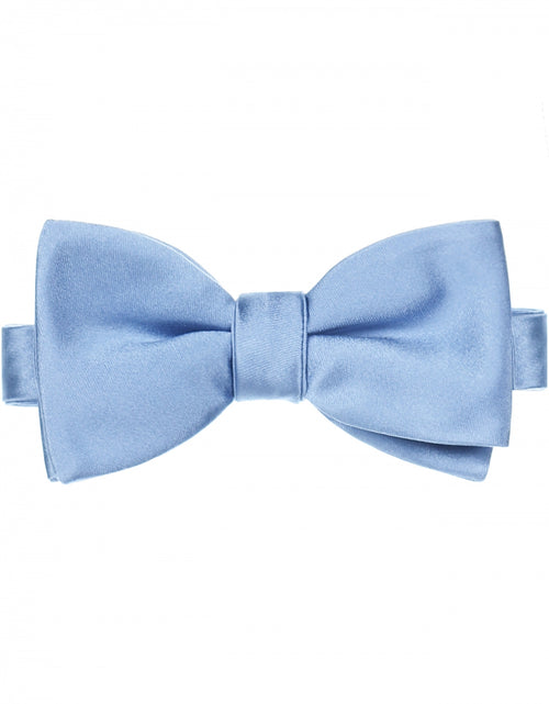 Satin bow | Blue