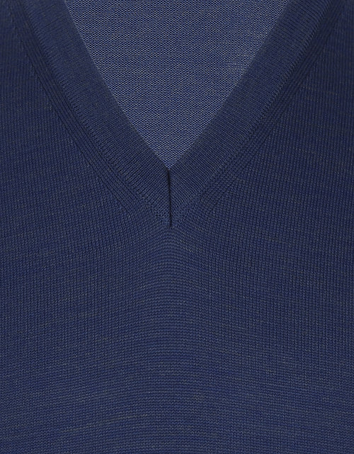 Maerz Slipover Merino Wool | Blue