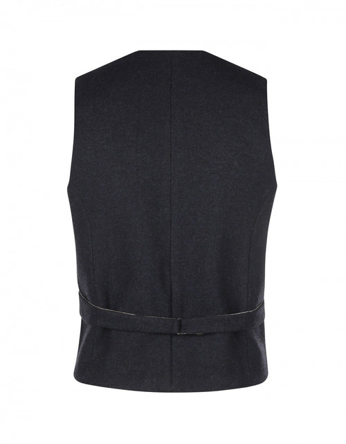 Iers Tweed Gilet | Navy Blauw