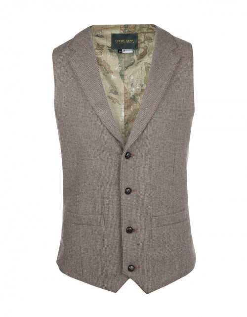 Iers Tweed Gilet | Beige