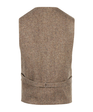 Iers Tweed Gilet | Bruin